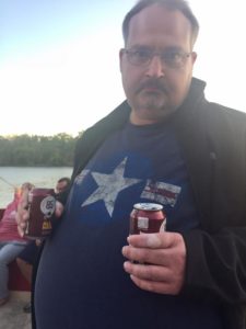 Picture of Jeff holding a soda can 